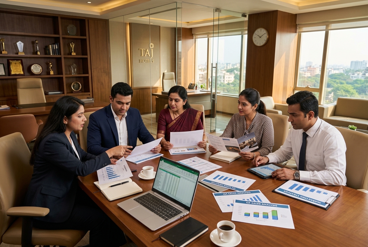 office-workers-using-finance-graphs